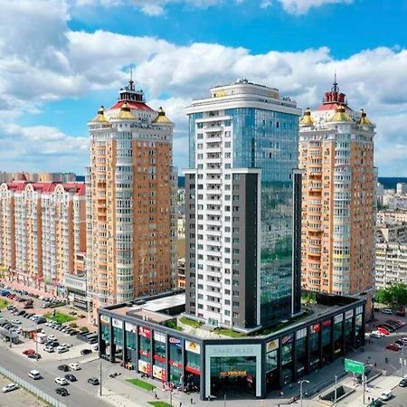Vip Apartment 120M2 With Panoramic Windows, 22 Floor. Obolon Kijev Kültér fotó